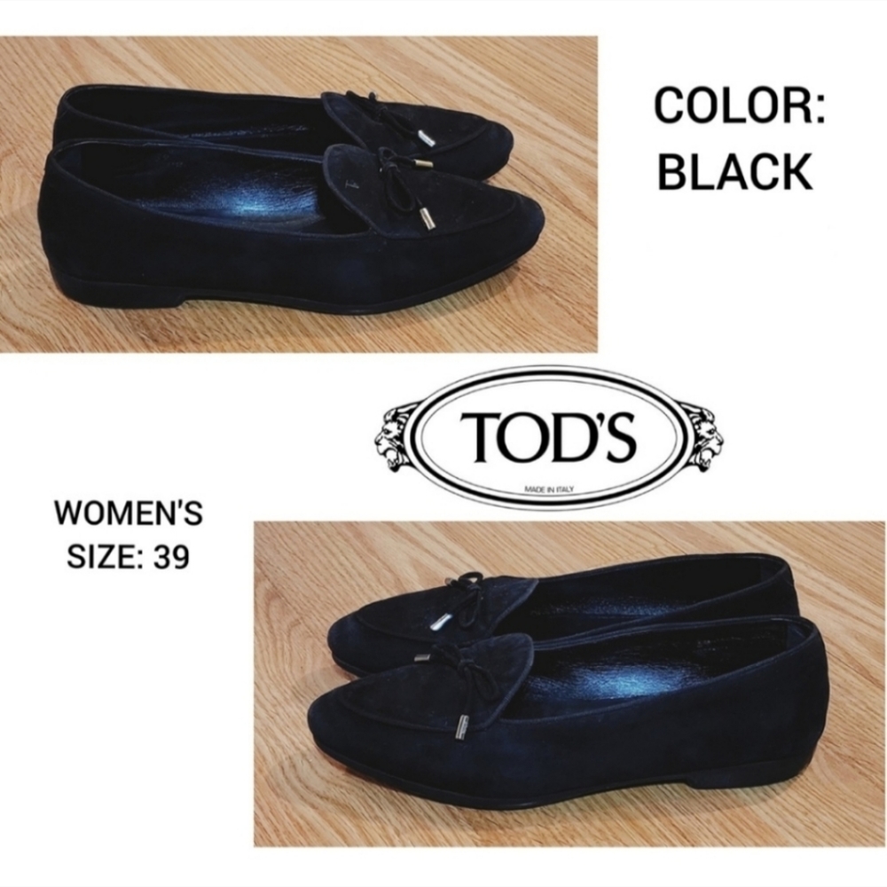Authentic TOD'S Velvet Loafers - Size EU 39/US 8.5